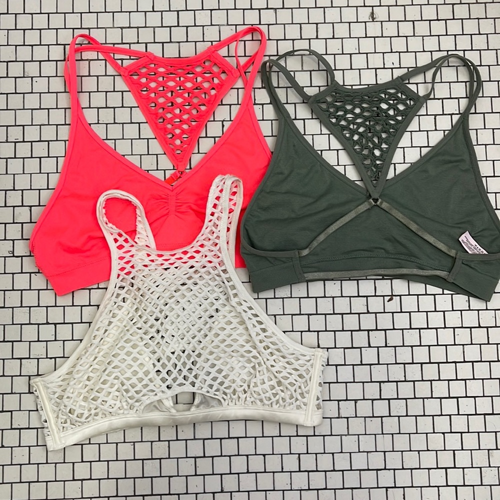3 medium Victorias Secret bralettes